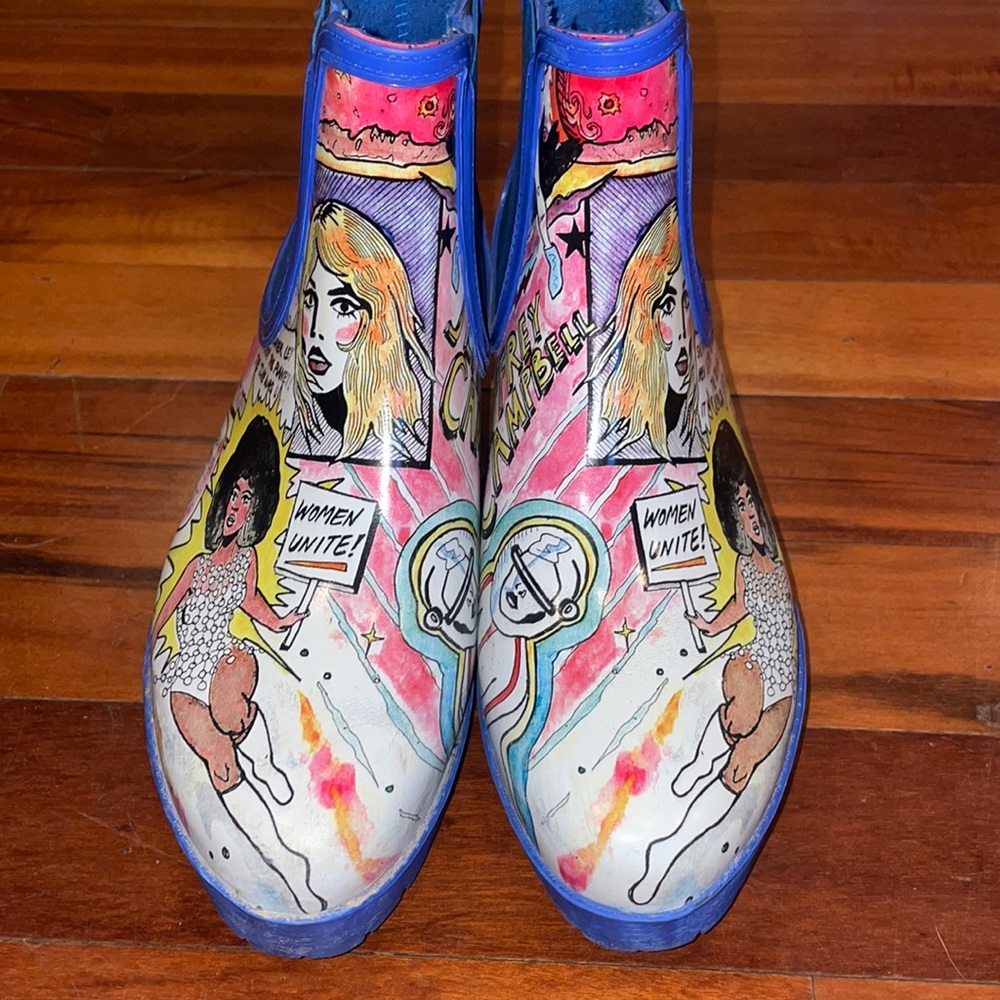 Rare Jeffrey Campbell Coudy Chelsea Rain Boot